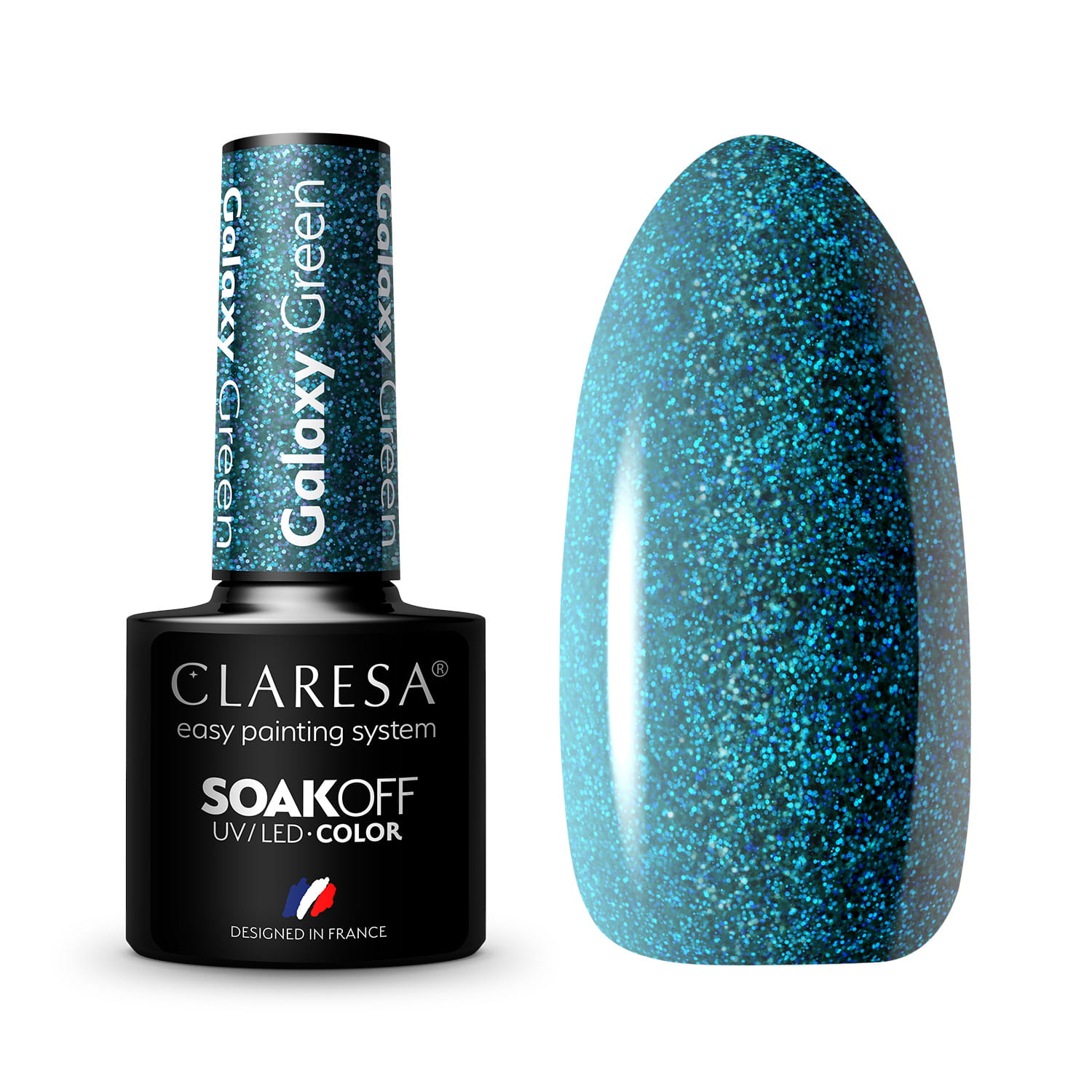 

Claresa Lakier hybrydowy Galaxy Green