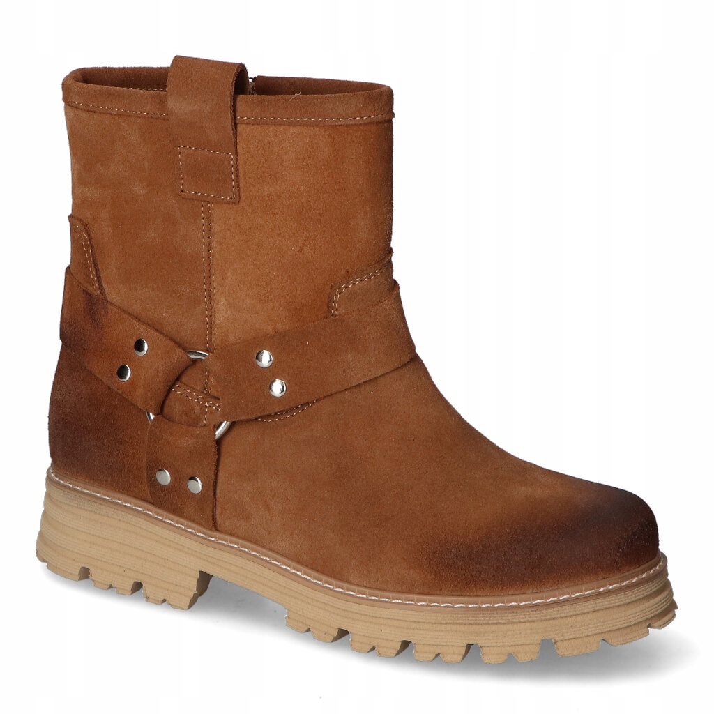 Kotníkové Boty Lewski 3610 Tabaco semiš 38