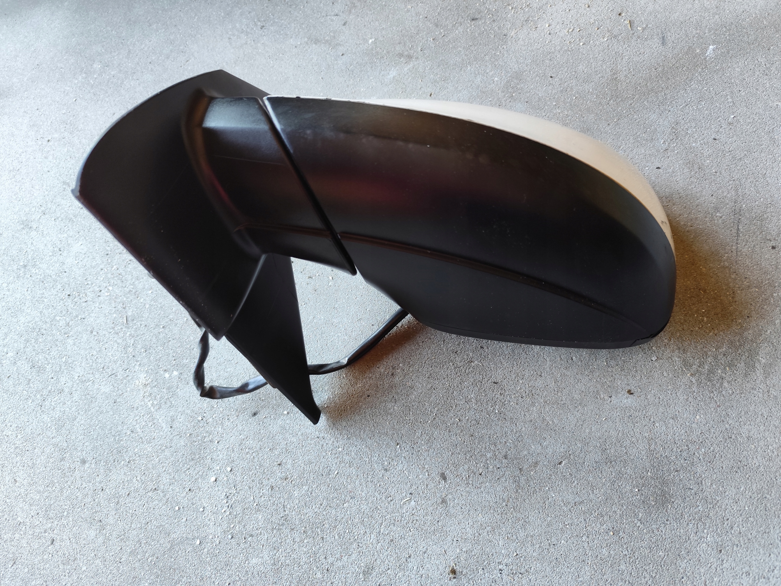 mirror VW T5 LIFT left driver´s 5 pin biale