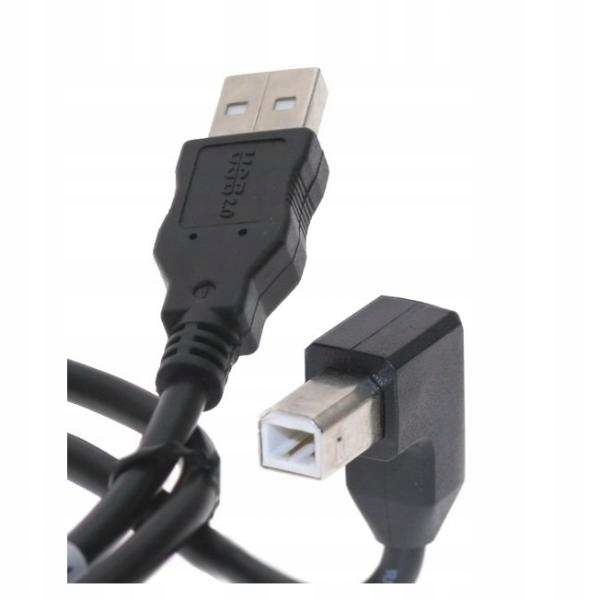 Kabel USB do drukarki pod kątem przewód kątowy kąt EPSON BROTHER HP CANON