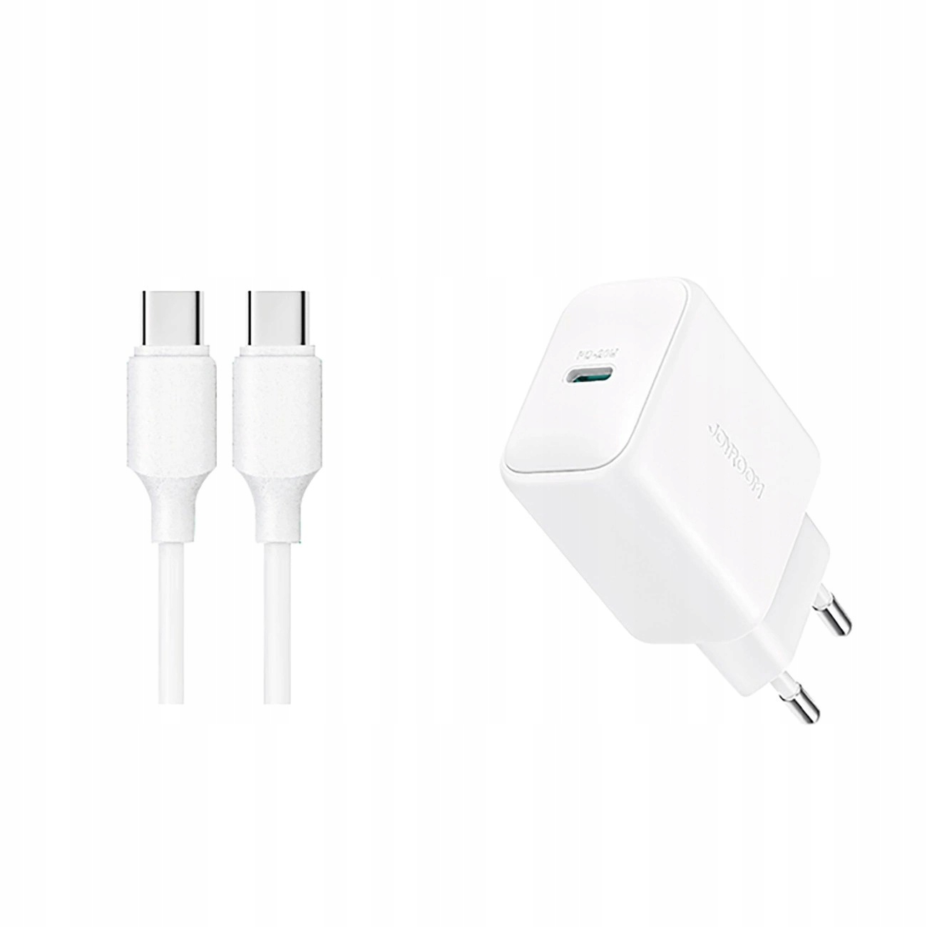 Ładowarka Joyroom JR-TCF20 sieciowa Usb-c Pd 20W biała kabel Usb C 1m