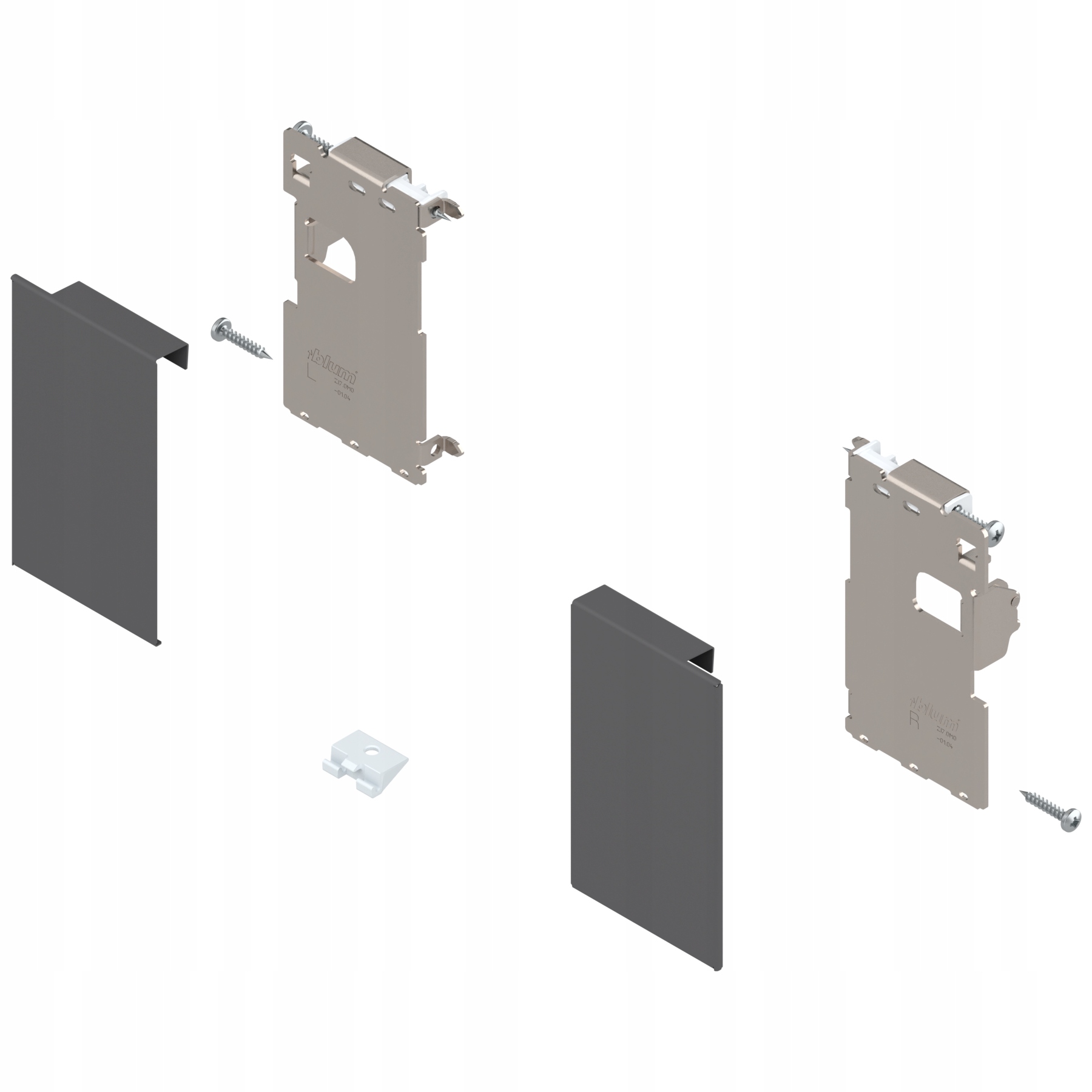 Mocowanie frontu LEGRABOX M, ZI7.0MS0 antracyt mat