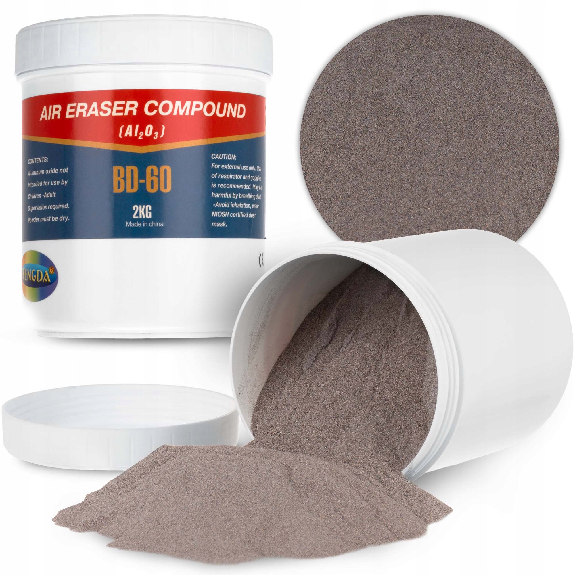 Piasek Ścierniwo Do Piaskowania Korund Tlenek Glinu 2KG BD-60