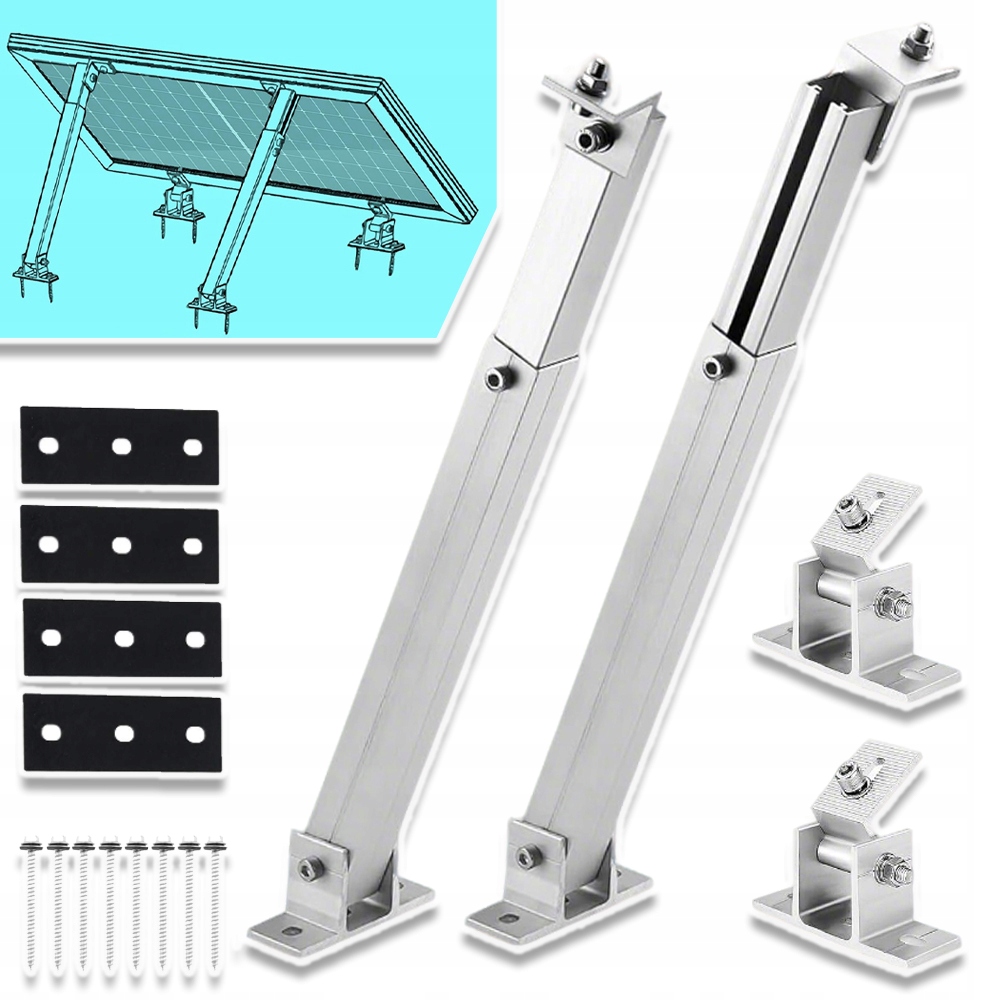 Uchwyt Panelu Słonecznego Regulowana Podstawa Do Panela Fotowoltaicznego