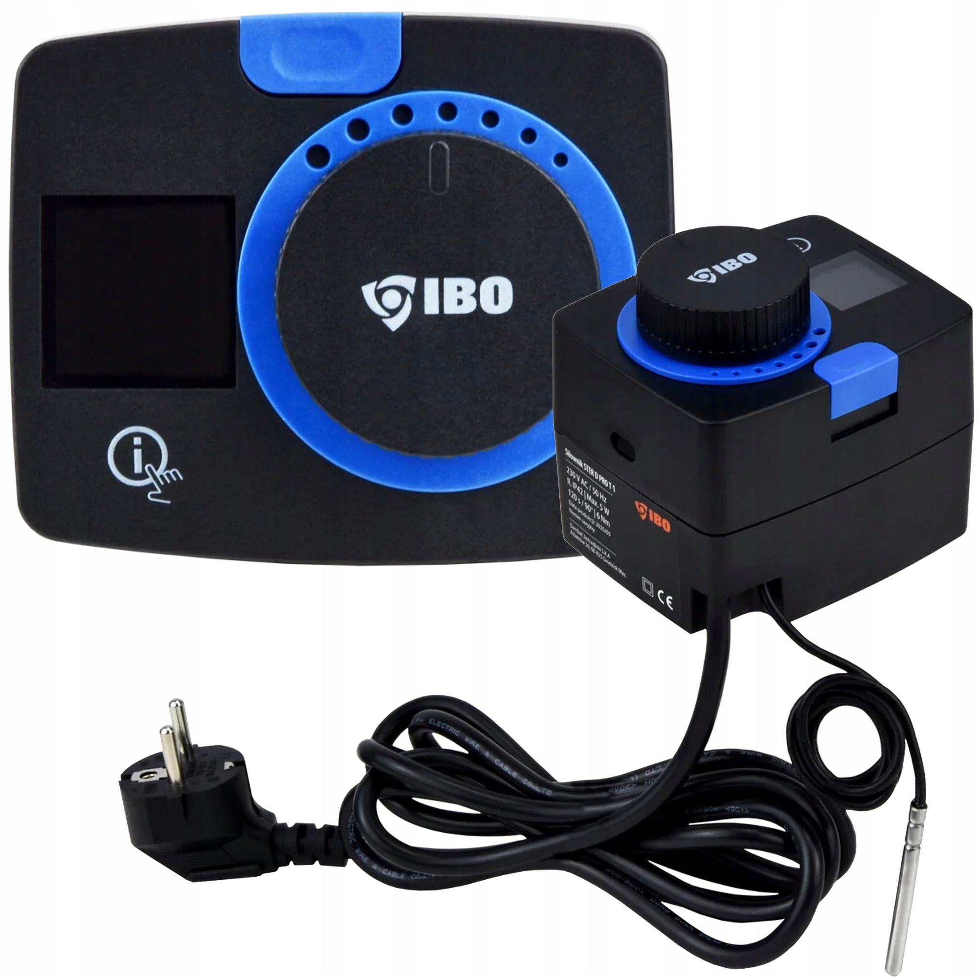 Regulator Siłownik Zaworu Mieszającego Ibo Ster-d Z Czujnikiem Temperatury