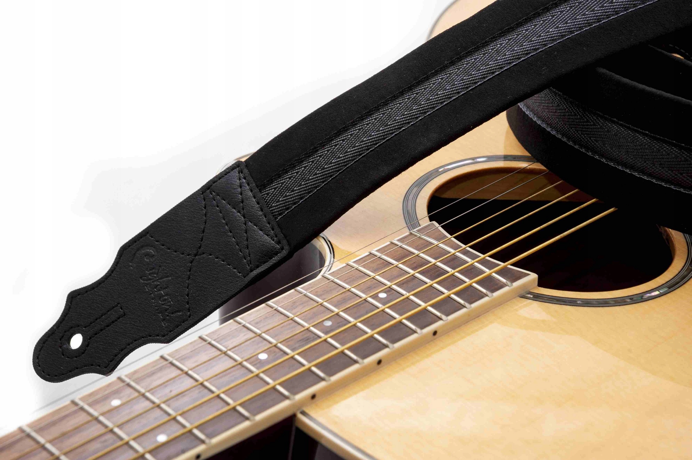 Pasek do Gitary RightOn! Standard Plus Plain Black