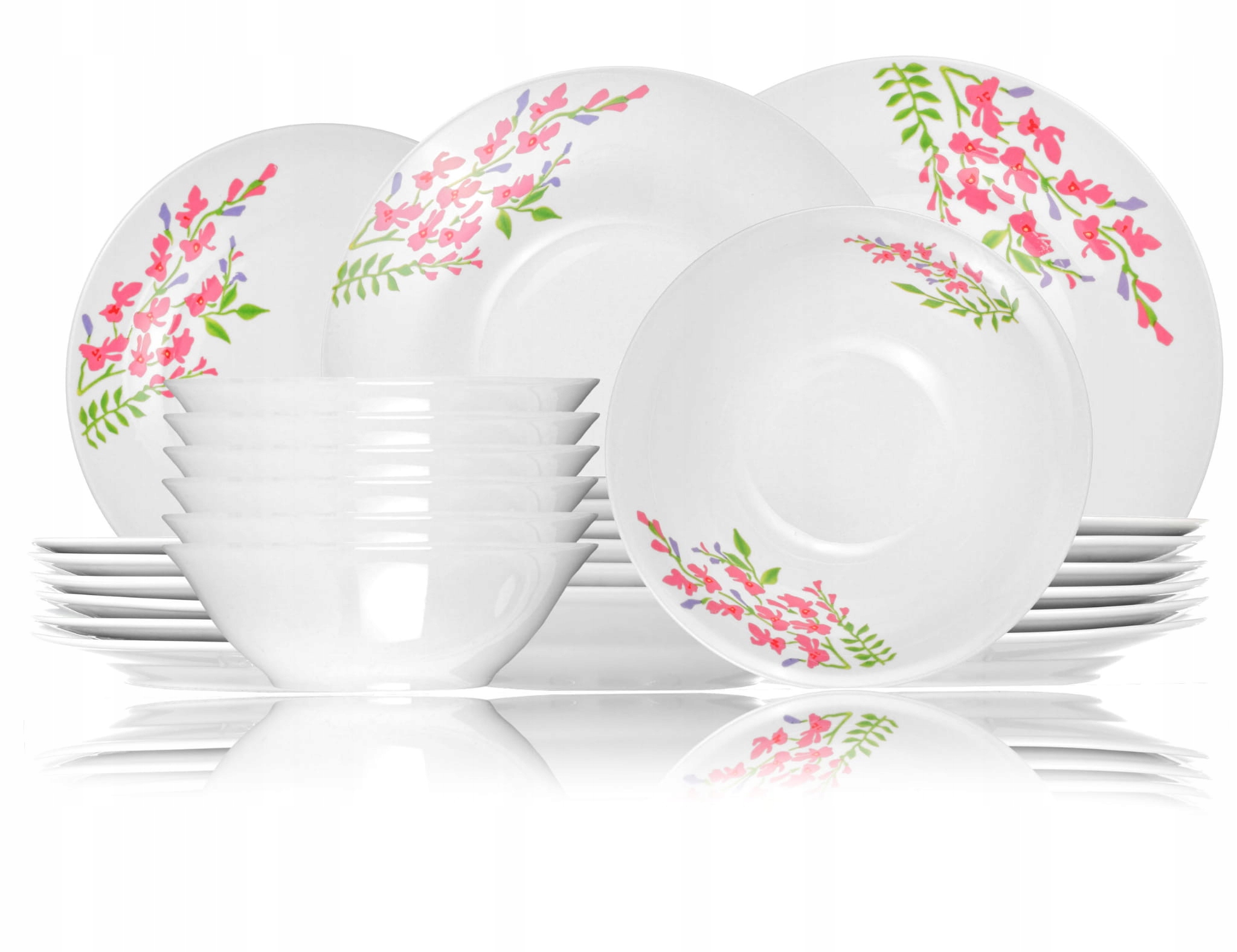 

Serwis Obiadowy 24EL Zestaw Talerzy Talerze Salate