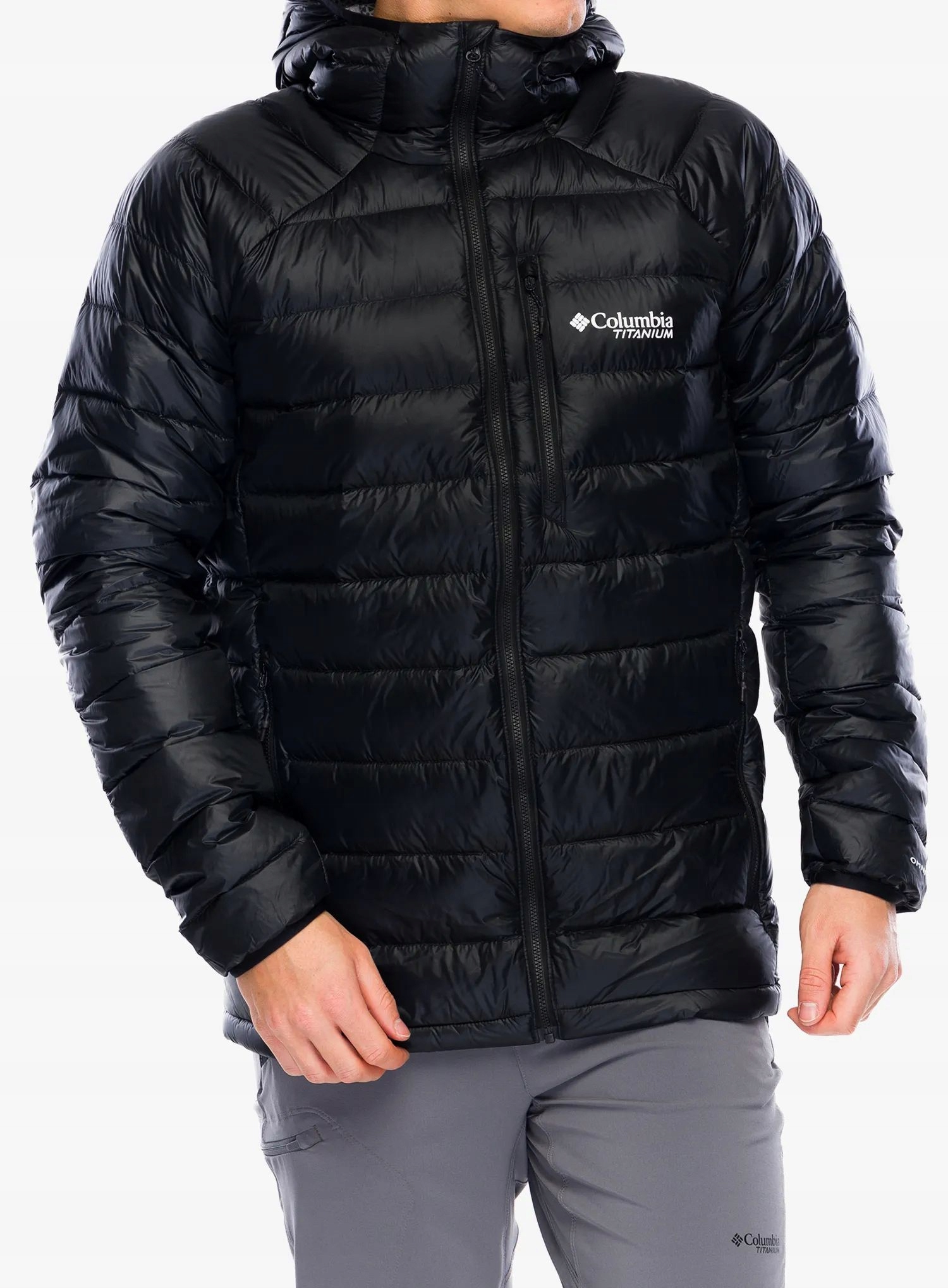 Péřová bunda Columbia Arctic Crest Down Hooded Jacket černá M