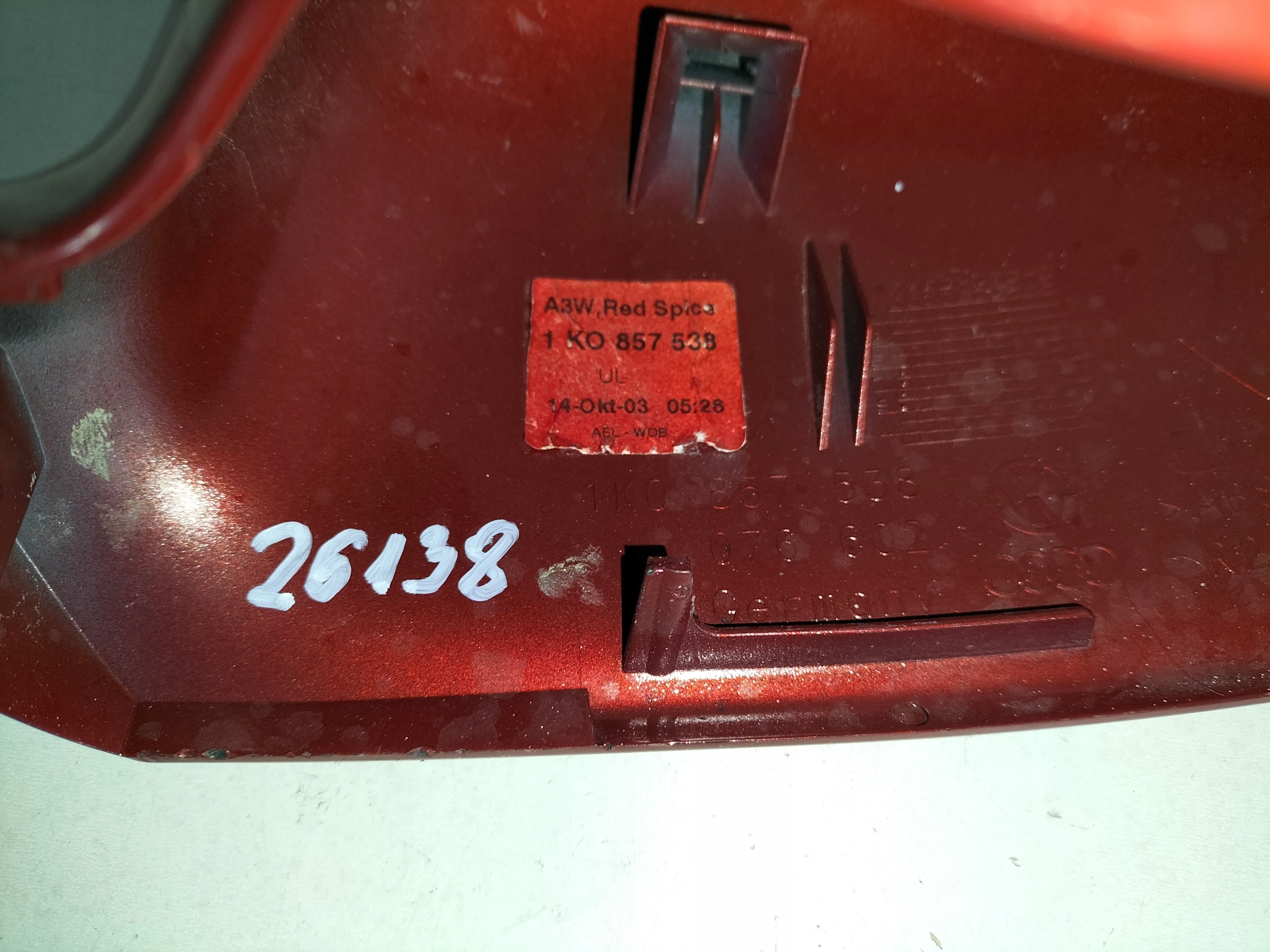 cover mirrors right VW GOLF 5 V 03-09