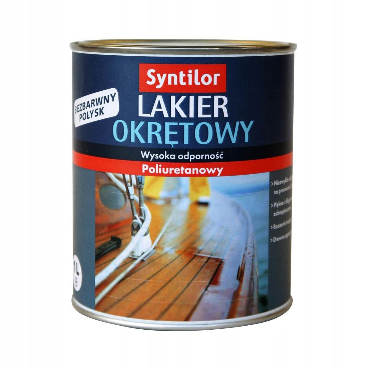 Lakier zewnętrzny do drewna OKRĘTOWY 1 l Bezbarwny