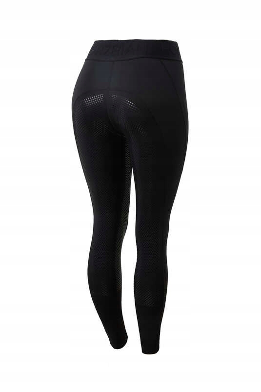 Legginsy damskie horze Madison z pełnym lejem silikonowym Czarny 40