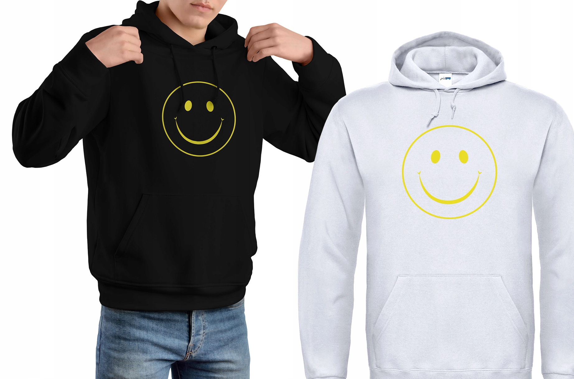 SMILE bluza UŚMIECH emotka EMOJI kangurka emot XXL