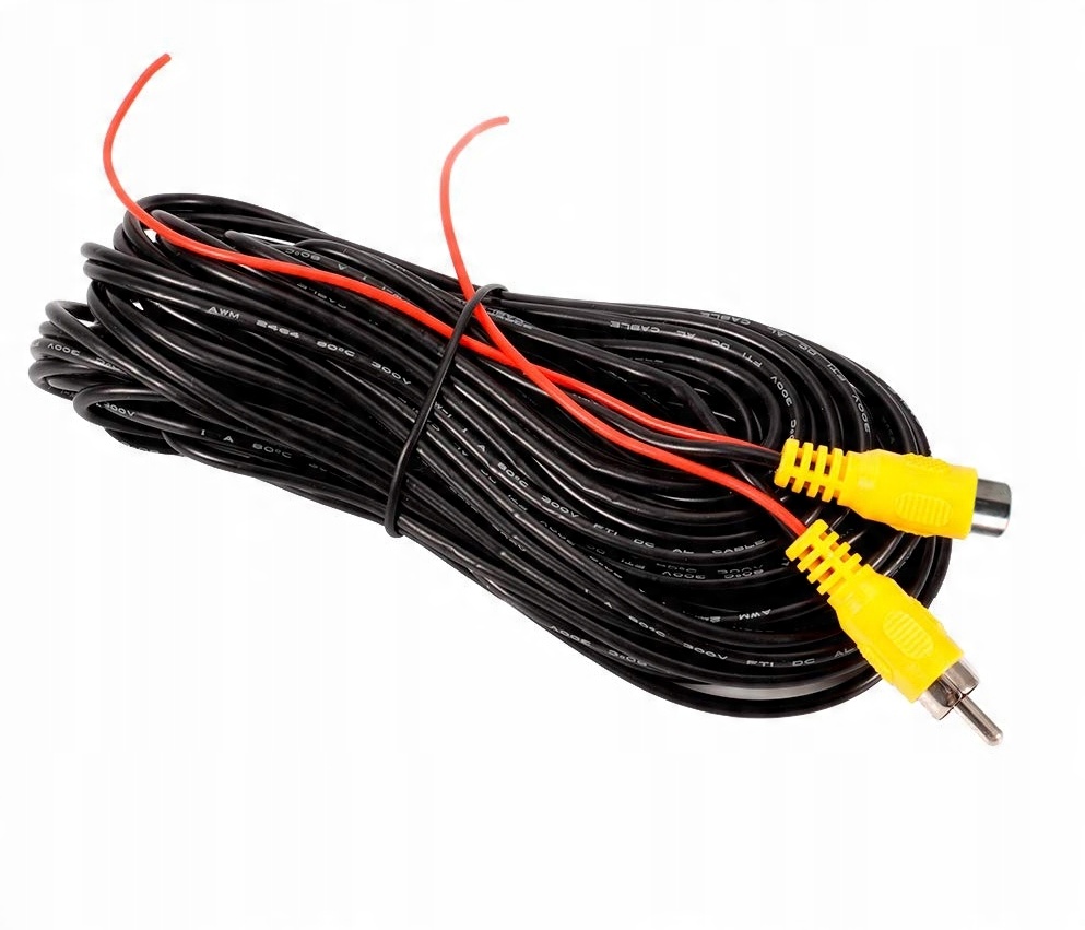 

Przewód Do Kamery Cofania Kabel 10m Cinch Rca M-D