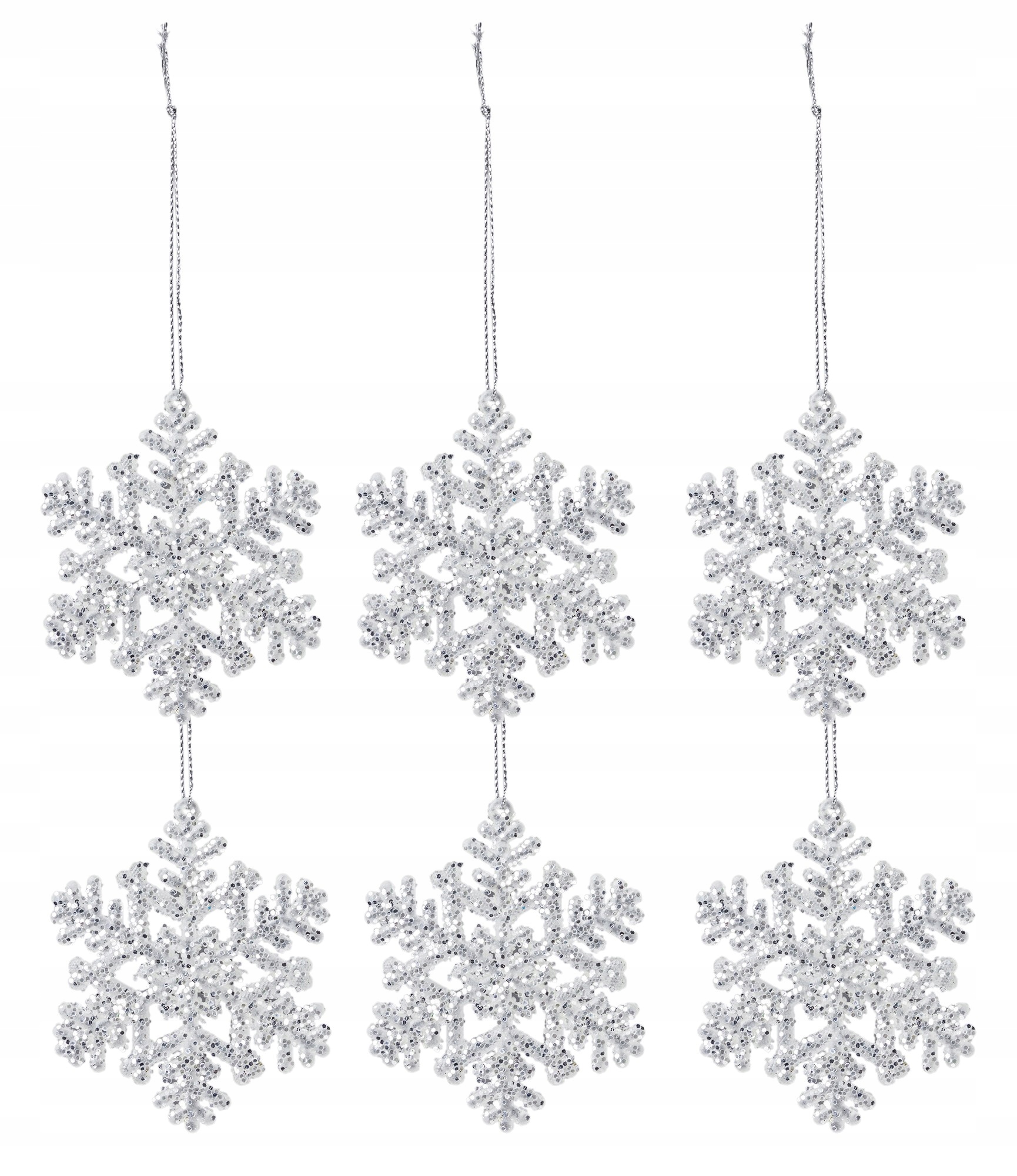 

Piękna zawieszka ozdoba Płatek Śniegu Kpl.6 Szt.