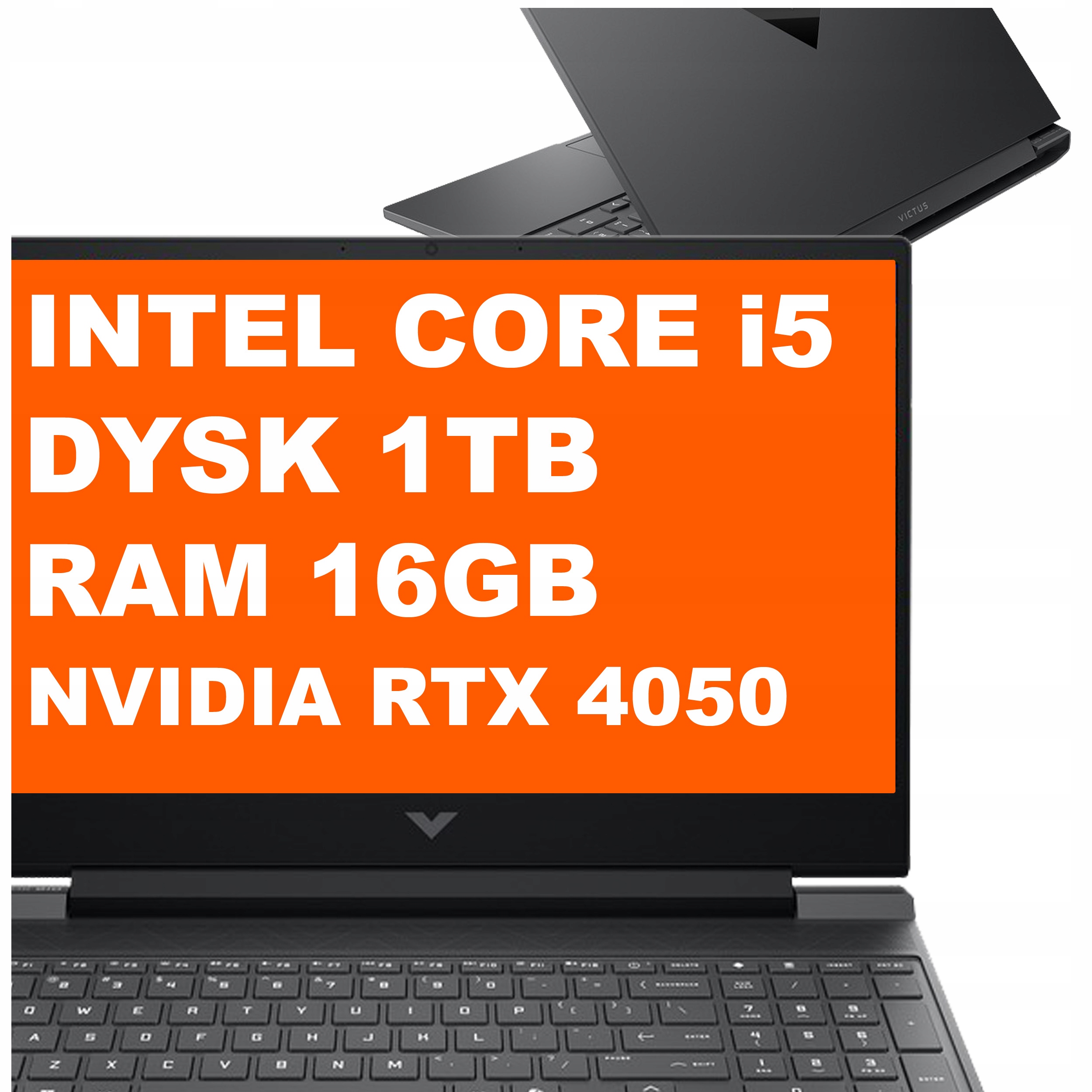 Laptop Gamingowy Hp Victus 15-fa i5-13 16GB 1TB Rtx 4050 Fhd Win11 Czarny