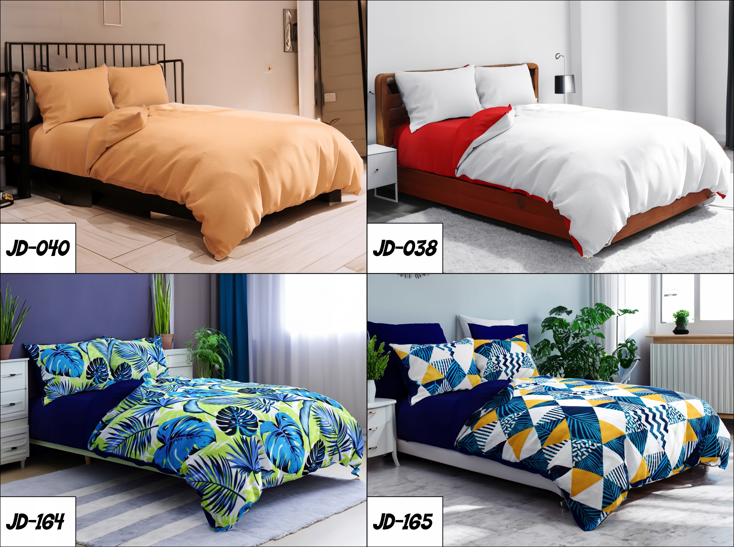 NOWOCZESNY KOMPLET POŚCIELI 200x200 DWUSTRONNA POLSKA POŚCIEL MODERN Materiał inny