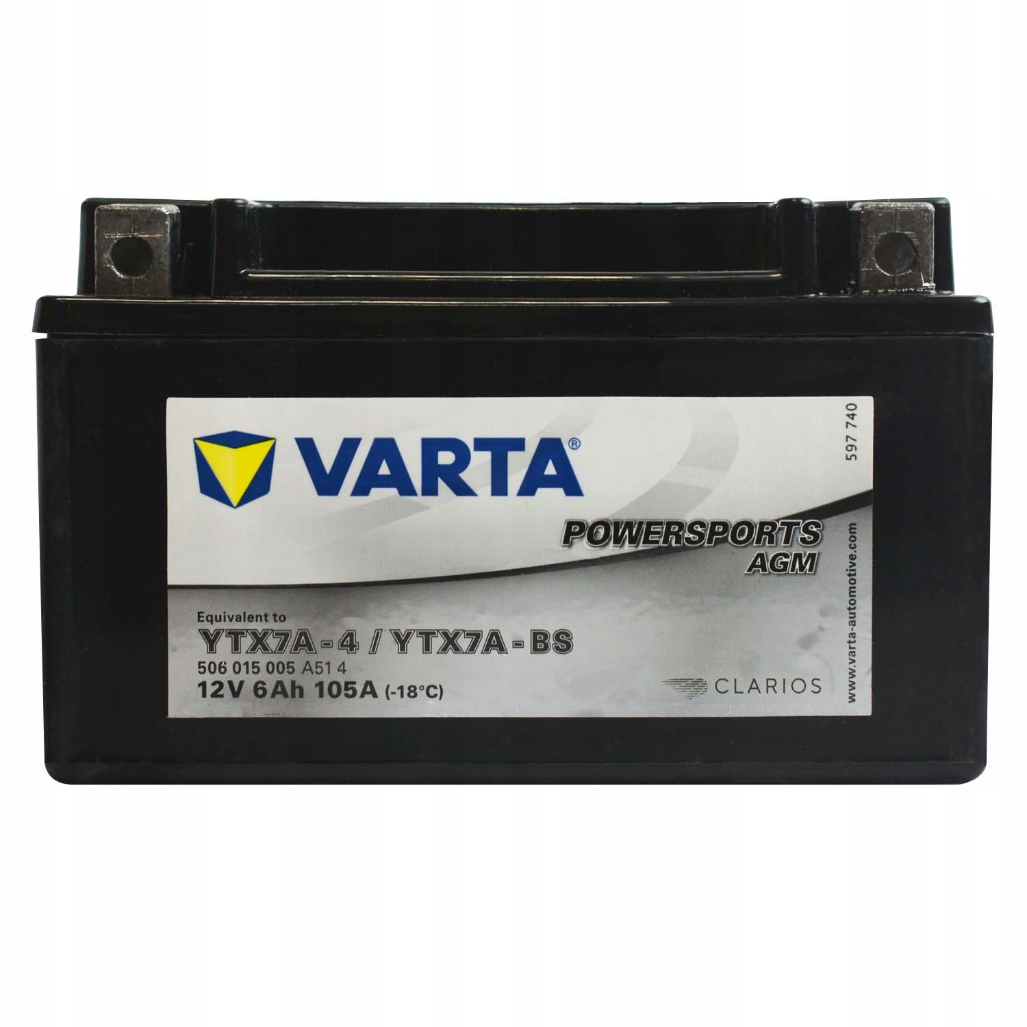 

Varta YTX7A-BS YTX7A-4 12V 6AH 105A Uruchomiony!!!