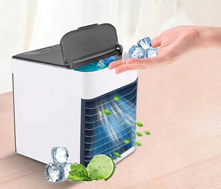 PRZENOŚNY MAŁY KLIMATYZER USB NA WODĘ i LÓD 3W1 KLIMATOR DO DOMU WENTYLATOR Marka inna