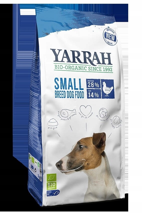 (pro Psa Malého Plemene A Štěňata) Krmivo S Kuřecím Masem Bio 2 kg Yarrah