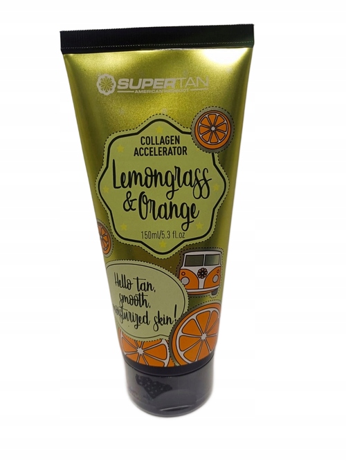 SuperTan Lemongrass aktivátor opalování v soláriu kolagenem a máslem