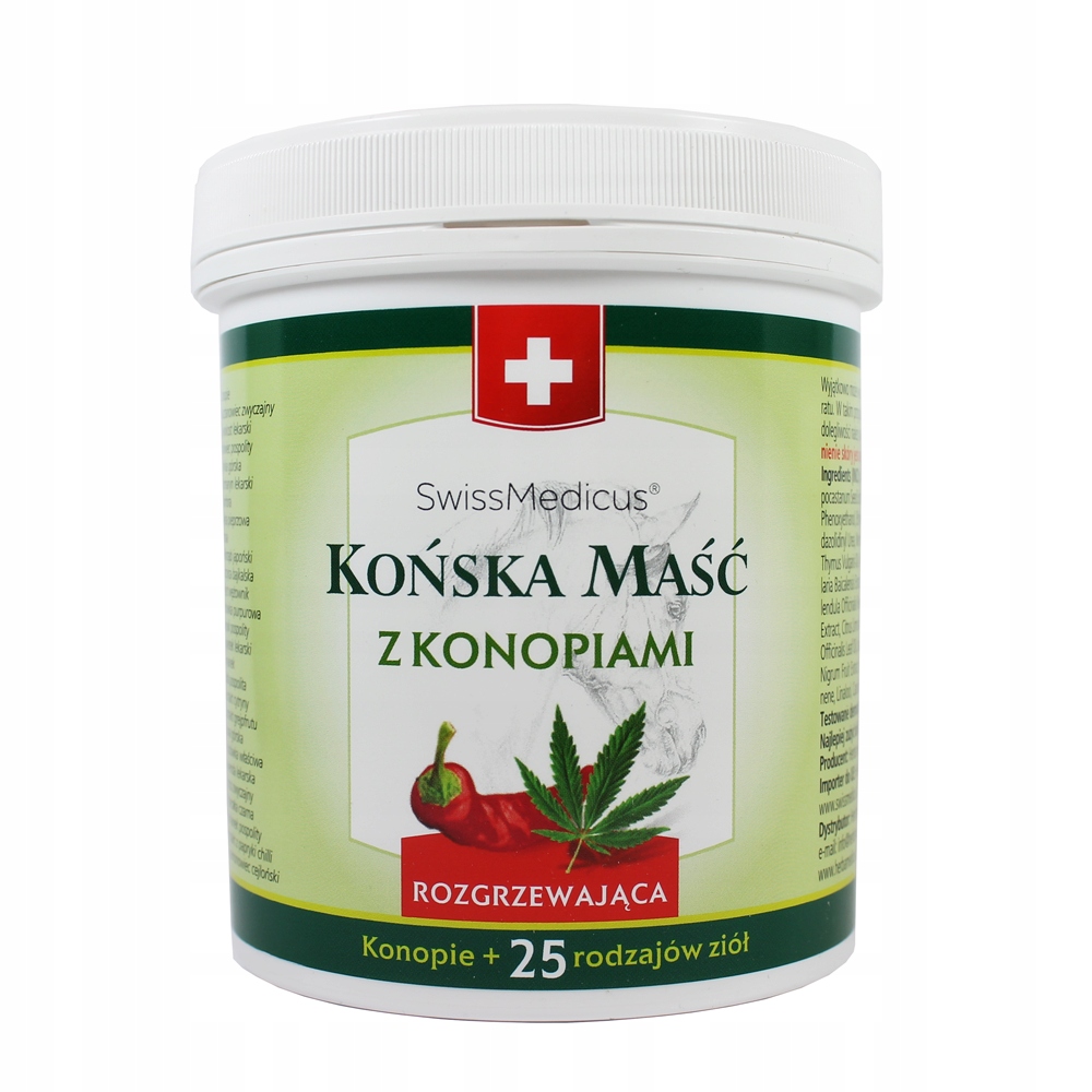 

Końska maść rozgrzewająca z Konopiami 500 ml