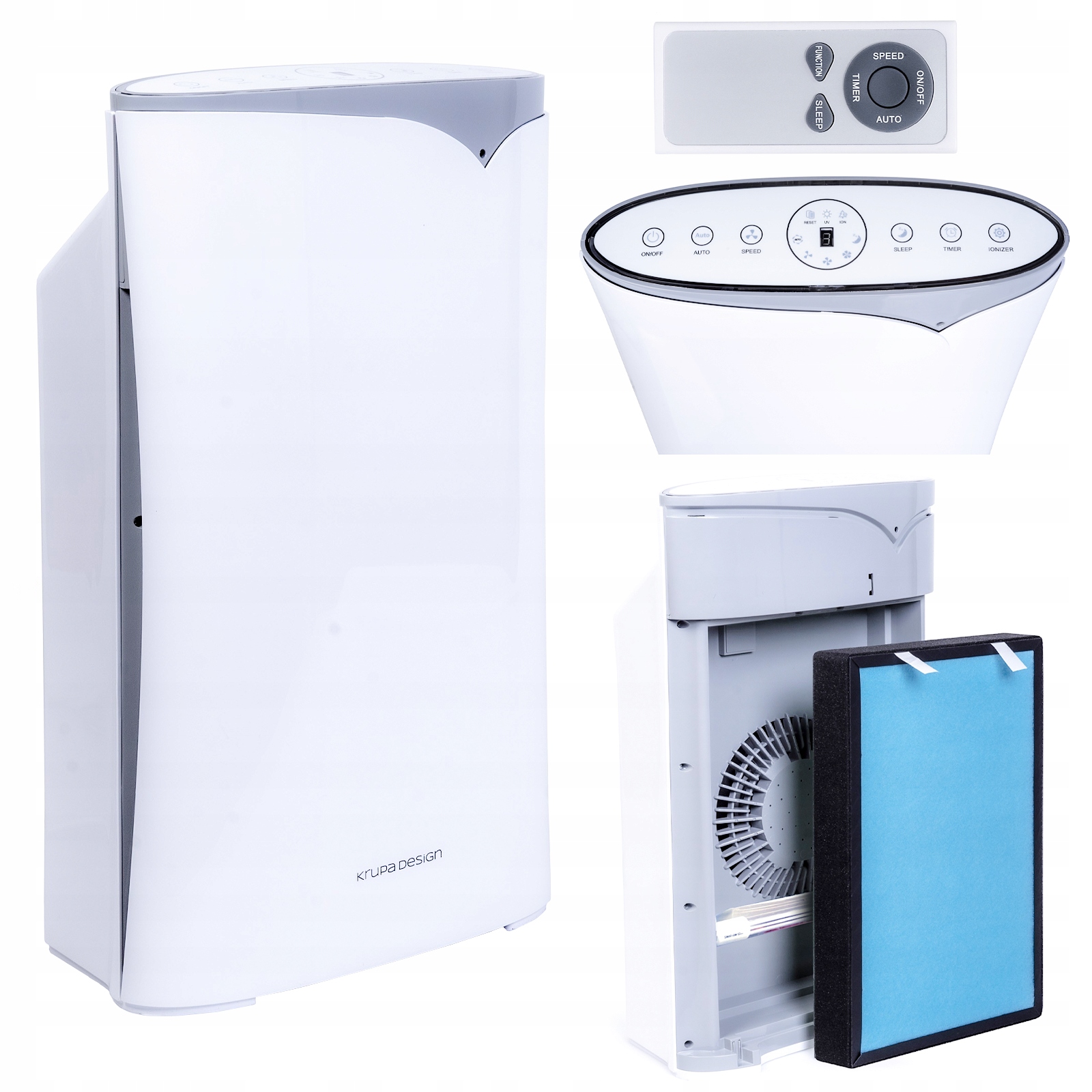 Čistič Vzduchu Uhlíkový Filtr Hepa H13 Uv