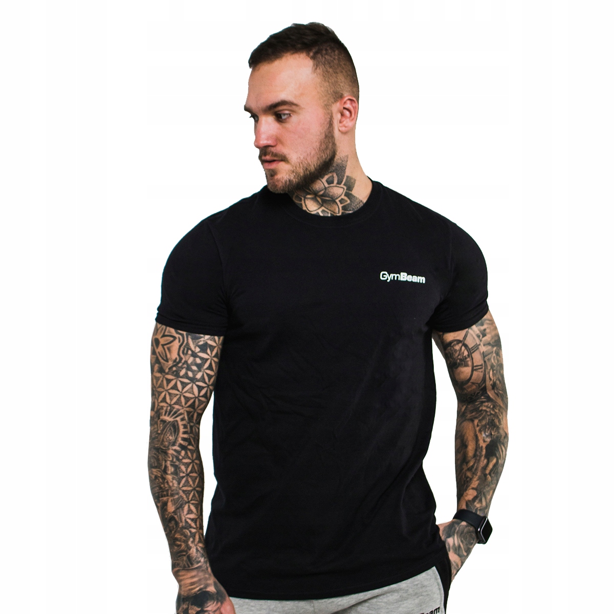 

Koszulka męska sportowa Basic czarna GymBeam XL