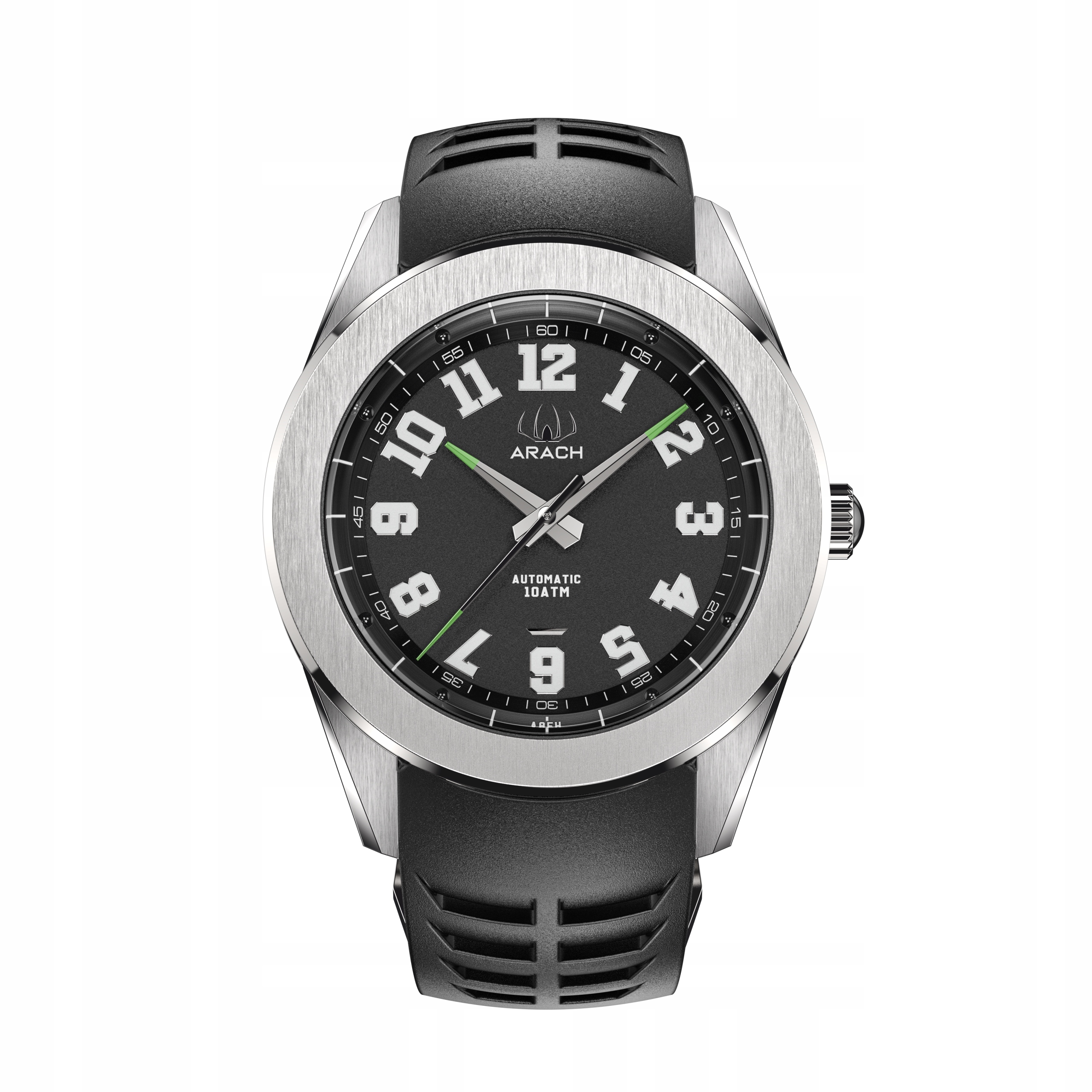 Dámské a pánské hodinky Arach A95H Automat Černý ciferník 42 mm