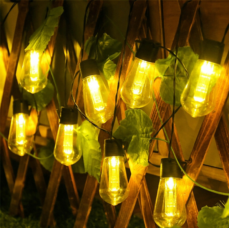 GIRLANDA SOLARNA OGRODOWA ŚWIETLNA LAMPKI ŻARÓWKI LED WODOODPORNA 10 LED 3M Kolor dominujący czarny