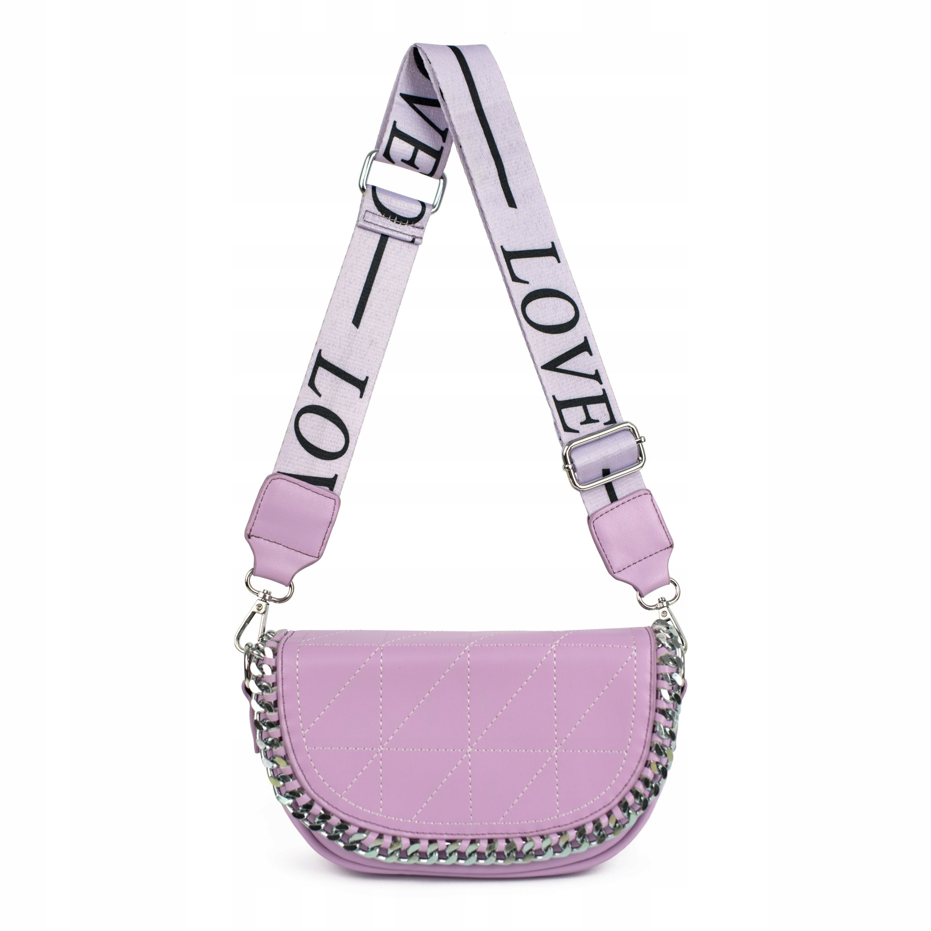 Szaleo modna TOREBKA Chained szeroki pas tr21117-2 Materiał dominujący skóra ekologiczna