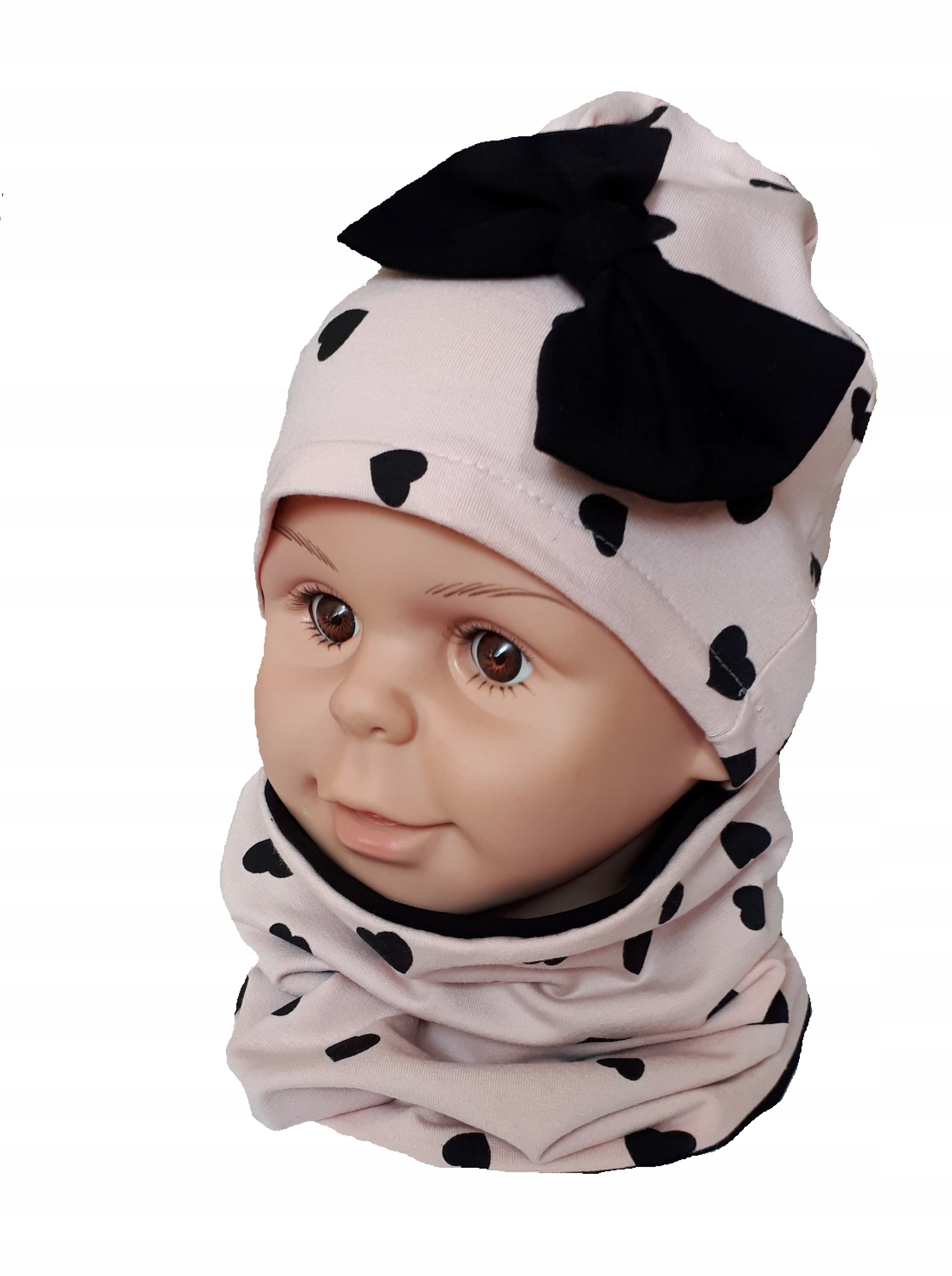 

Czapka i komin Wiosenny zestaw dla dziecka r 48