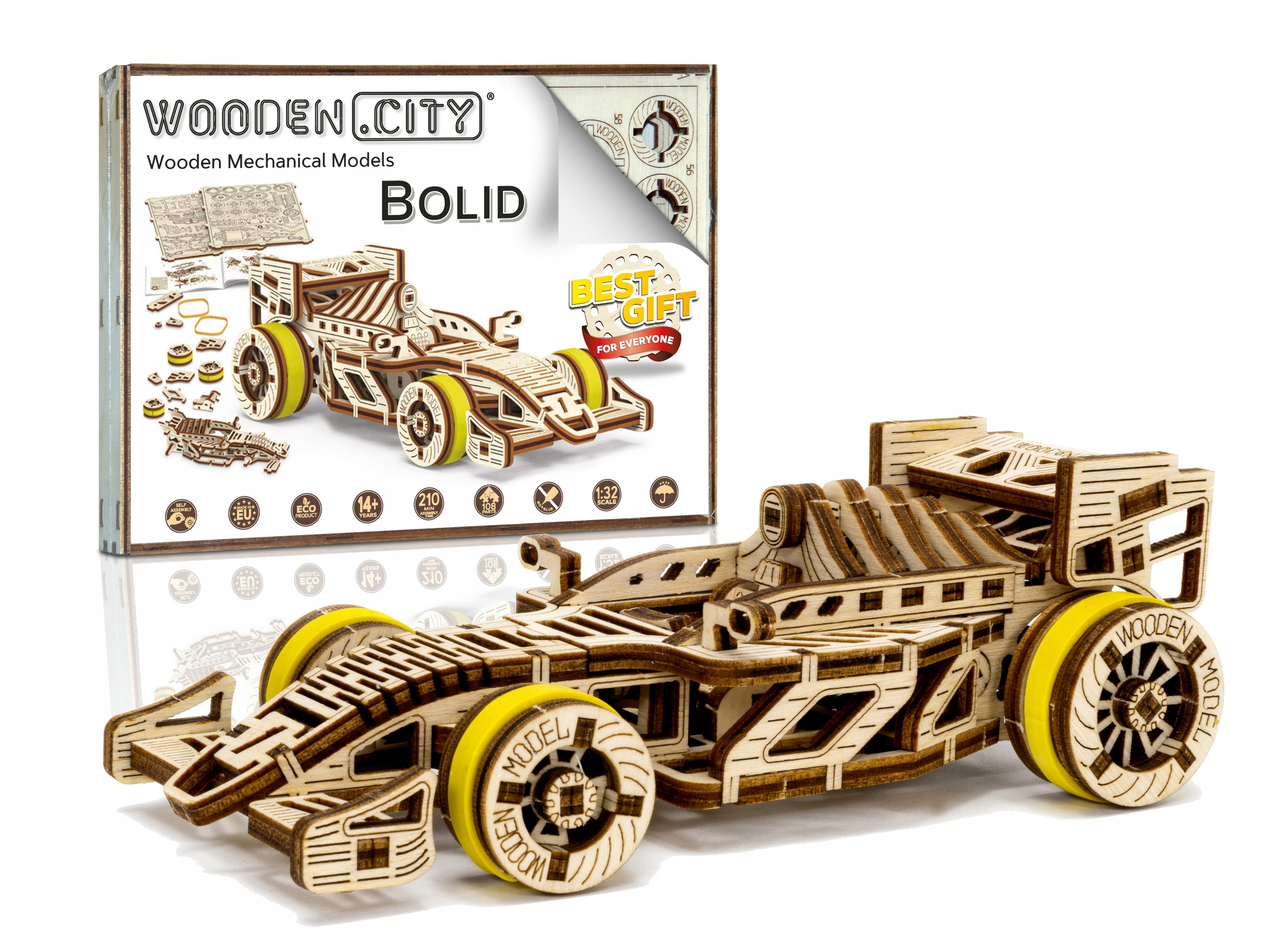 

Wooden.City Drewniany Model Puzzle 3D Bolid