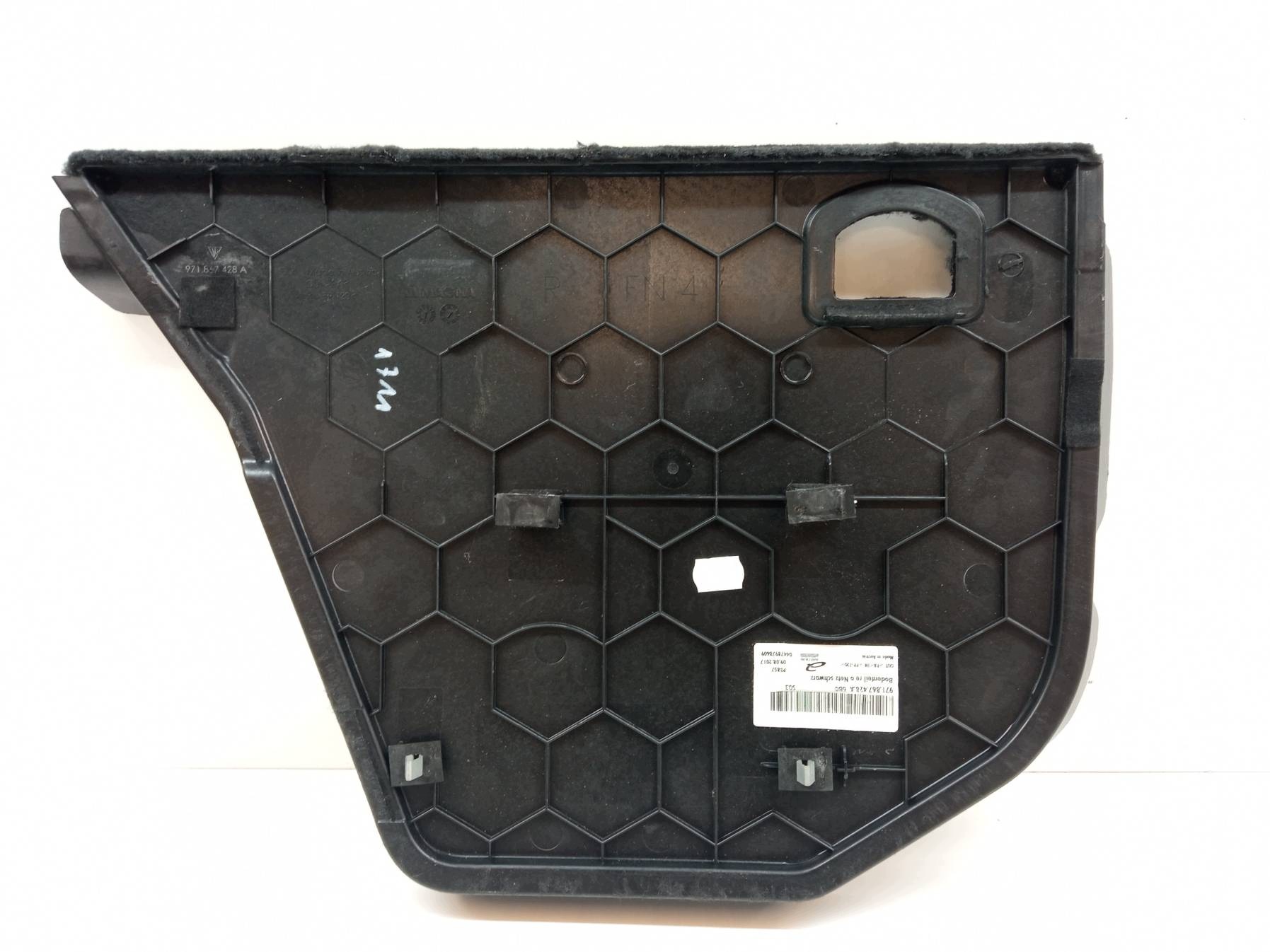 upholstery side right rear part boot 971867428A Porsche Panamera II 971
