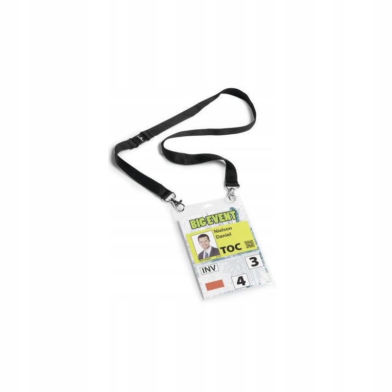 Identyfikator Durable A6 z taśmą Durable 10 szt.