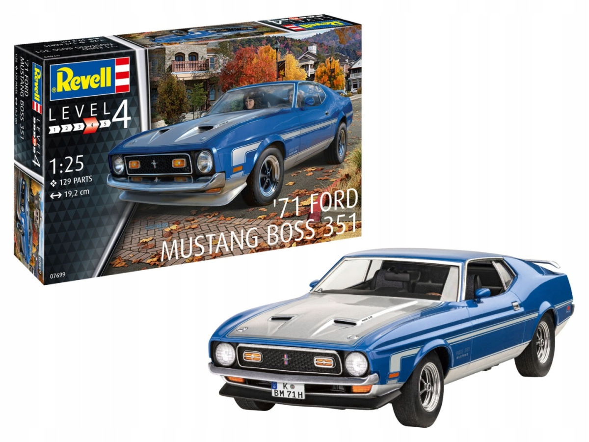 Model plastové Auto 71 Ford Mustang Boss 351 1/25