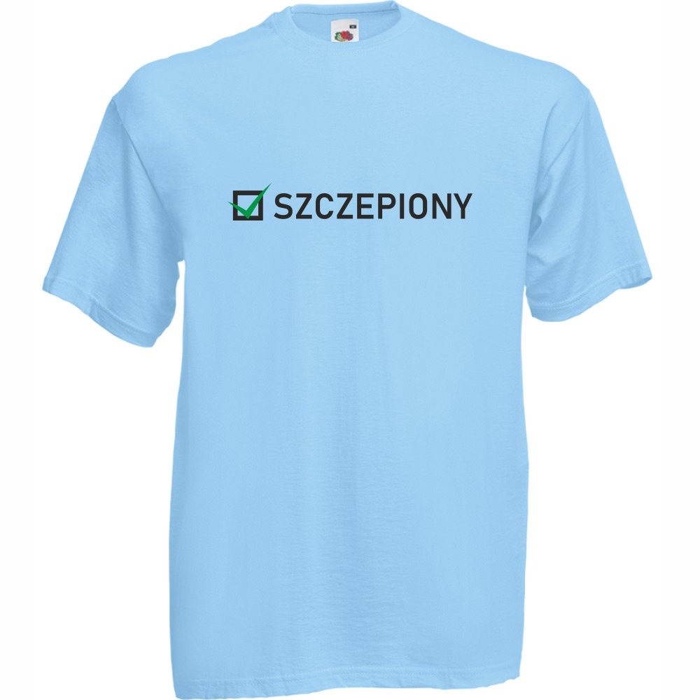 

Koszulka szczepiony szczepienia zabawny nadruk L
