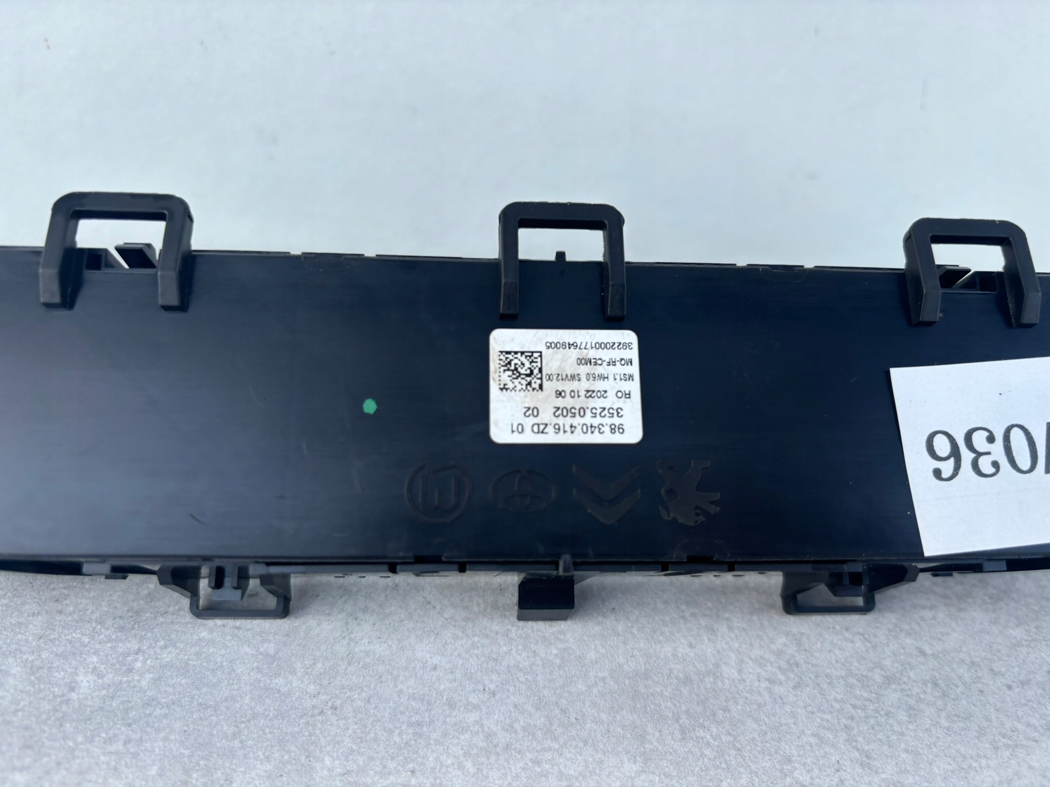 PANEL DES LÜFTERS KLIMAANLAGE PROACE COMBO PARTNER JUMPY 98340416ZD PAK18/036