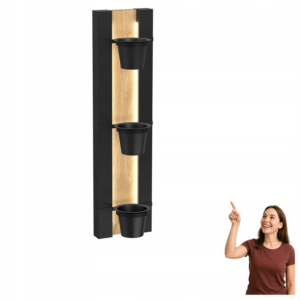 Trojitý kvetinový záhon Shelf 298 Luminex