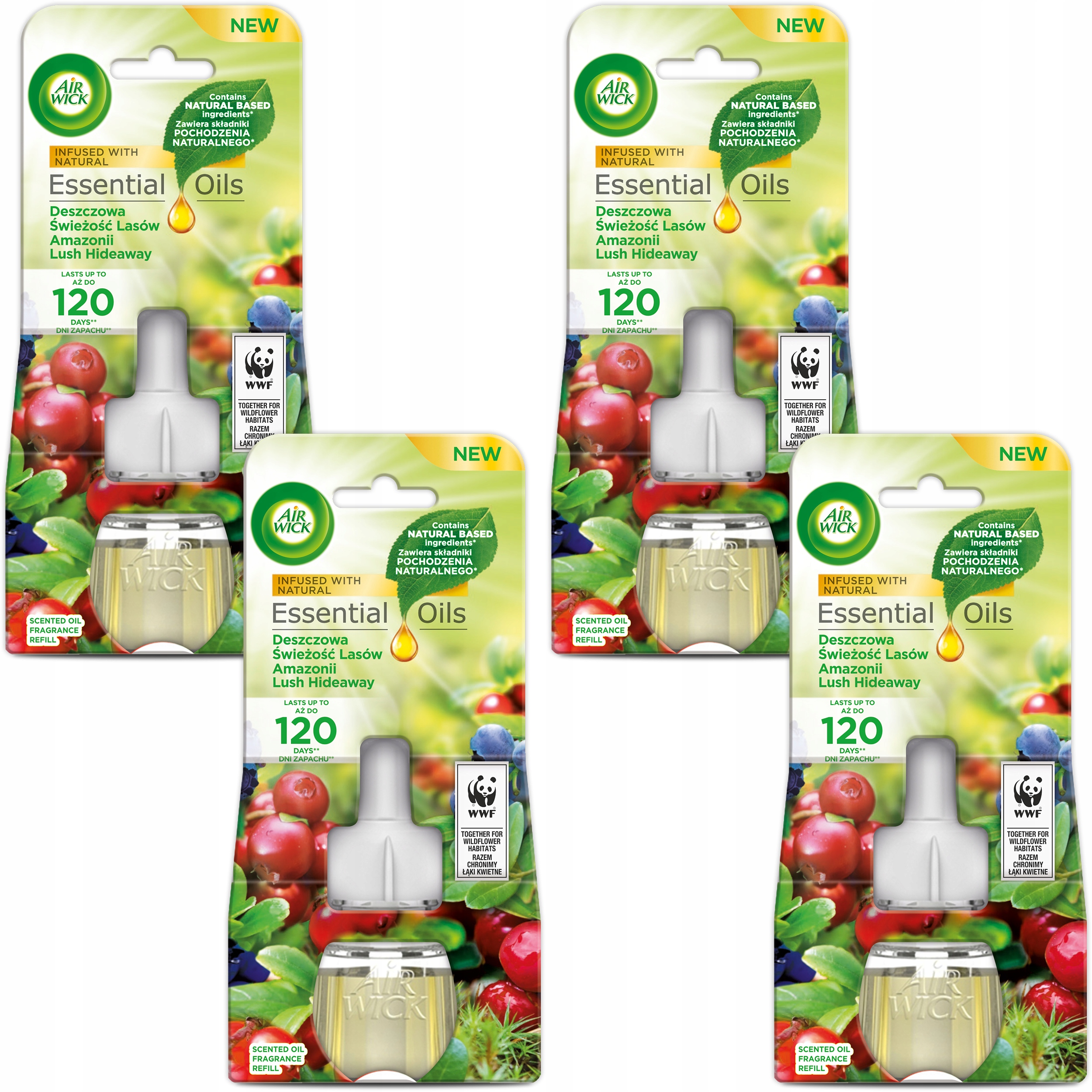 

Air Wick Odświeżacz Elek Desz Świ 4*19ml Zapas Wkł
