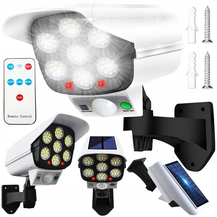

Lampa Solarna Atrapa Kamery 2W1 Led Ogród Pilot