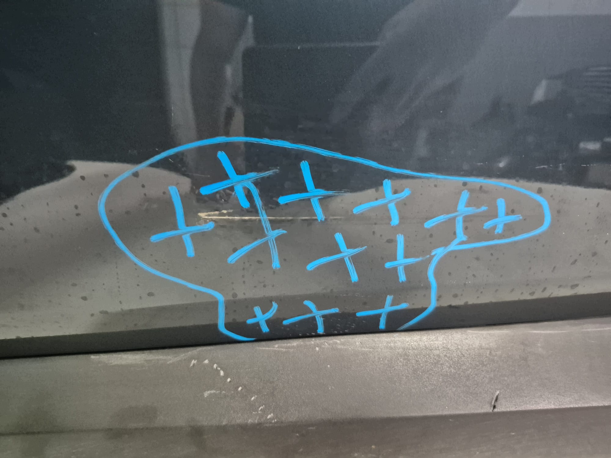 HYUNDAI TUCSON IV 20- door left front front moulding for door