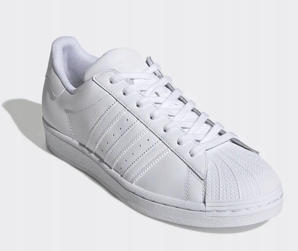 Buty Męskie Sportowe Adidas Superstar białe sneakersy skórzane r. 47 1/3