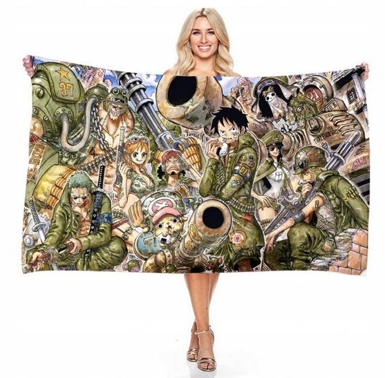 RĘCZNIK PLAŻOWY Z ANIME ONE PIECE 70x140cm