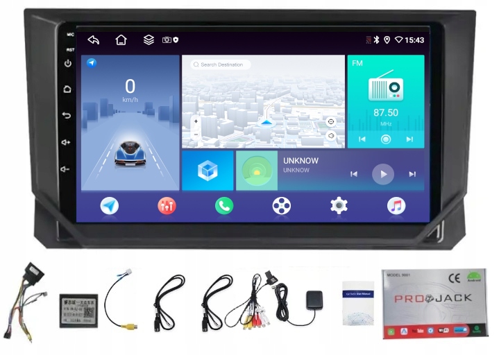 Rádio Navigácia Carplay Android Seat Arona 2018-2023 4GB 64GB Sim