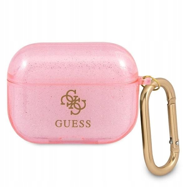 Guess GUAPUCG4GP AirPods Pro coverróżowy/pink Glitter Collection