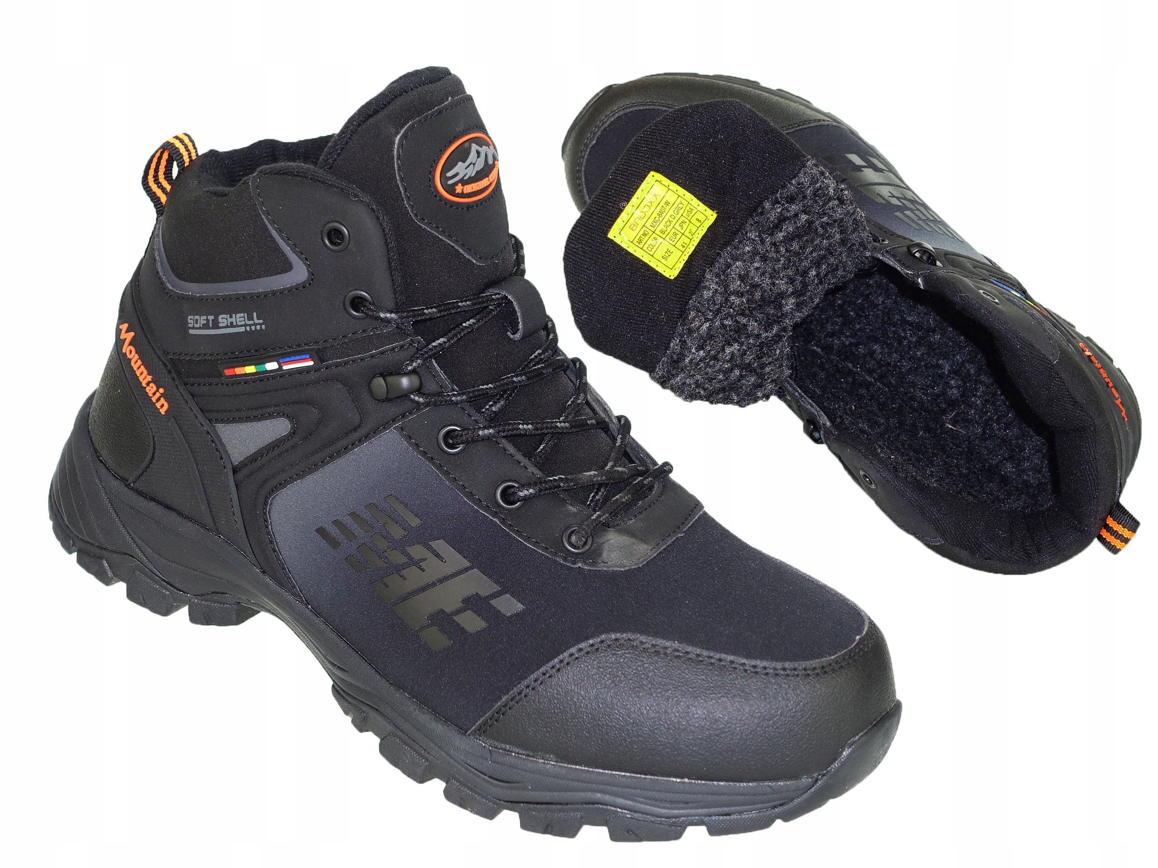 

Buty Zimowe Męskie Ocieplane Softshell Trekkingowe