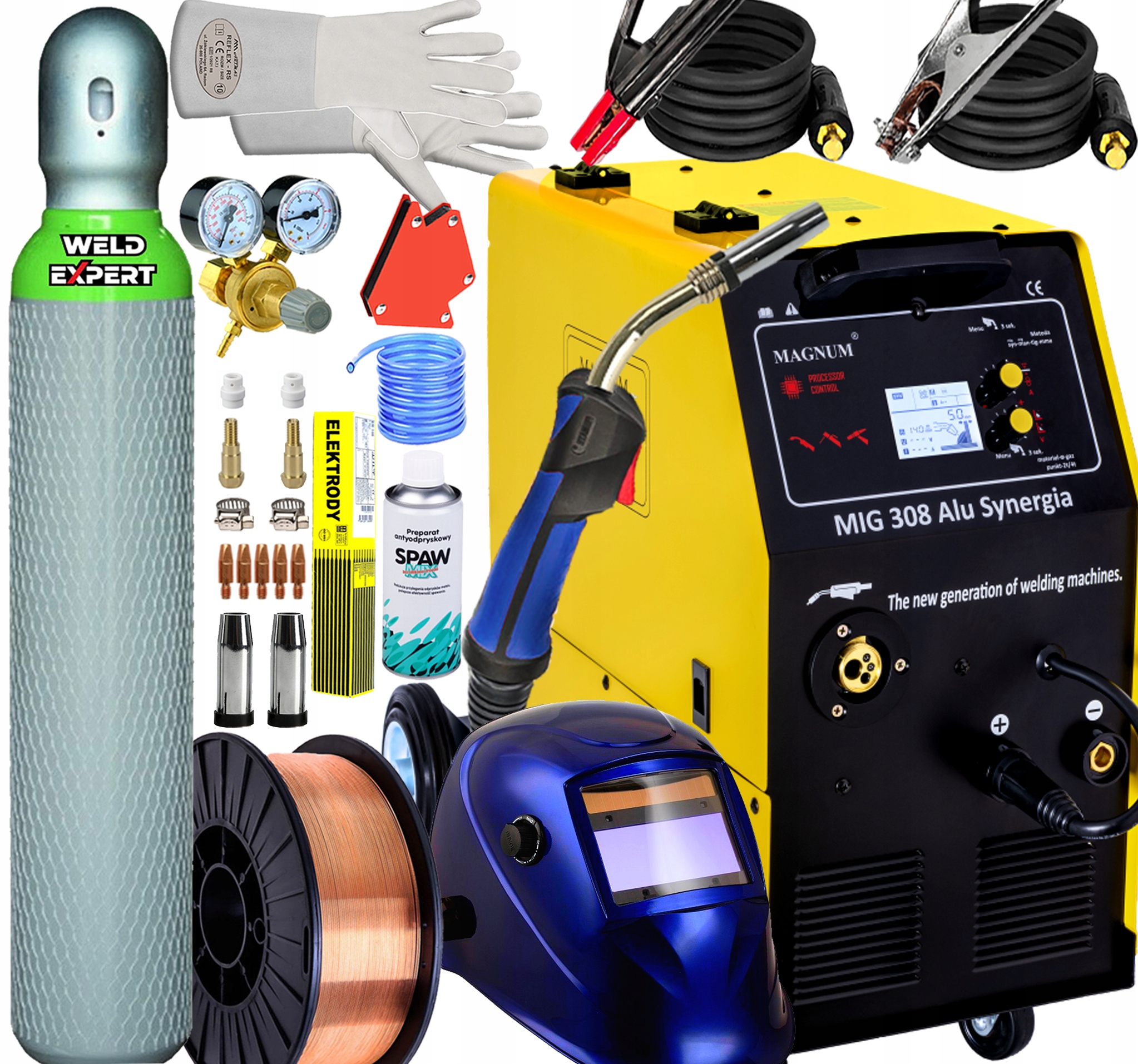 Invertorová Svářečka Migomat Poloautomatická Mig 308 Alu Synergie 400V Atc 300A