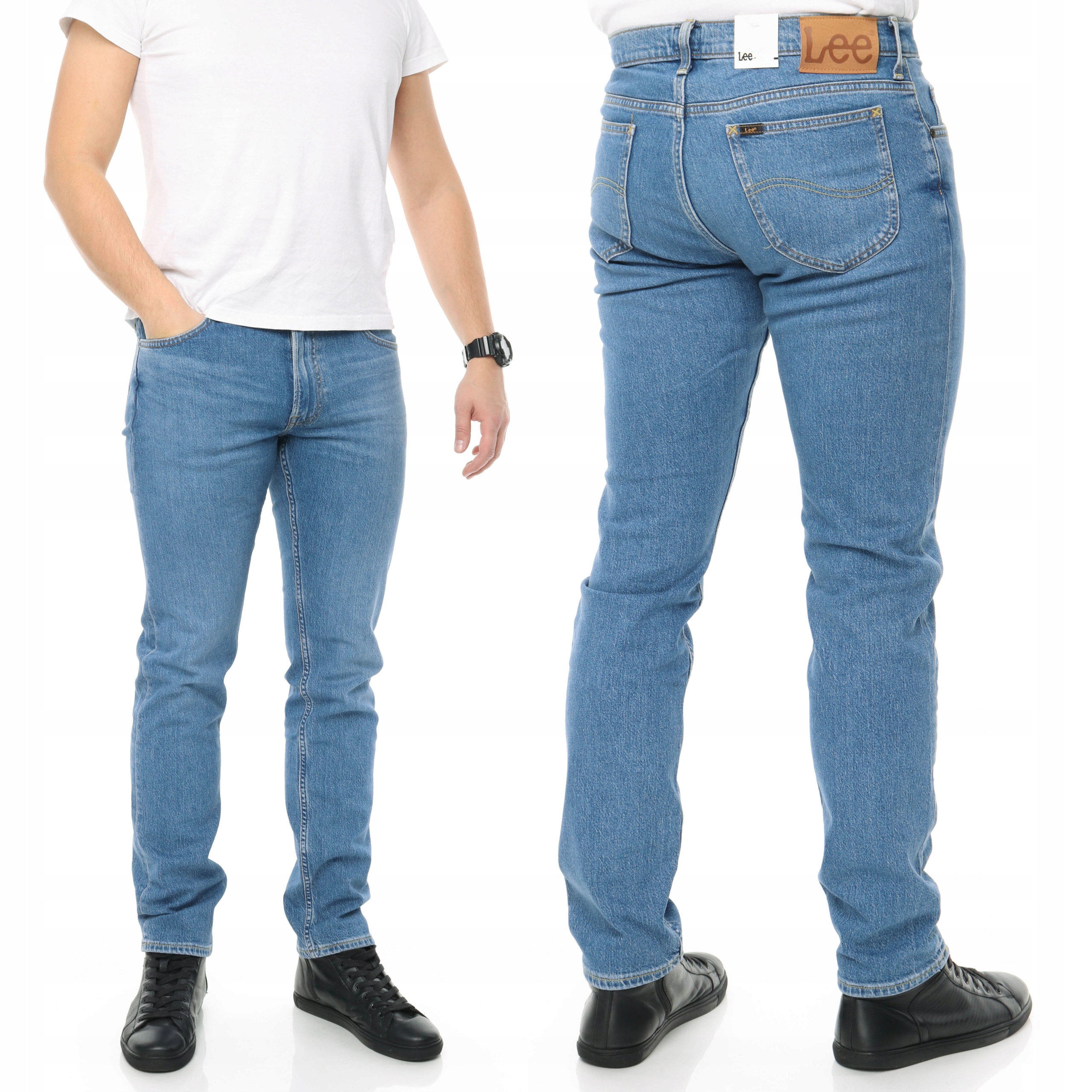 LEE RIDER spodnie męskie zwężane jeansy W31 L34