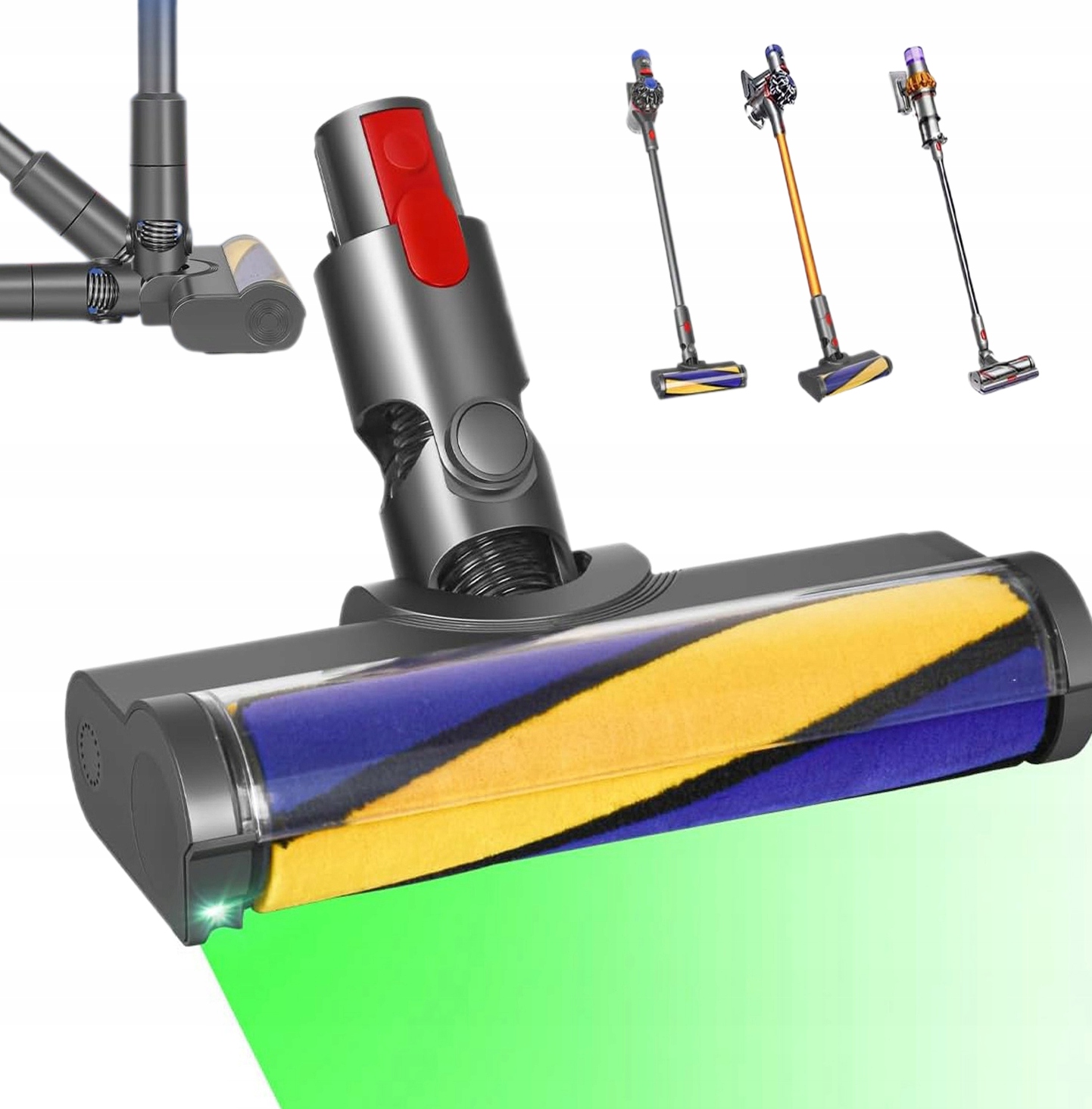 Velká Sací Kartáč Pro Vysavač V15 V11 V10 V8 V7 Led