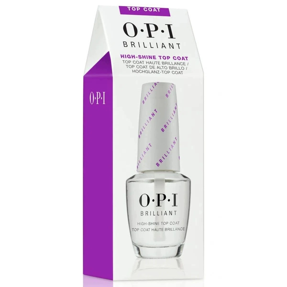 Opi Top Coat Brilliant pro zvýšení lesku, fixační lak na nehty